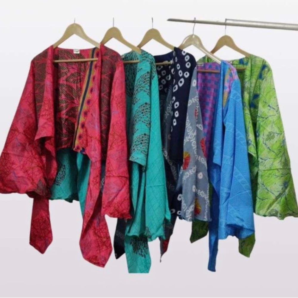 Polysilk Bell Sleeve Gypsy Wrap